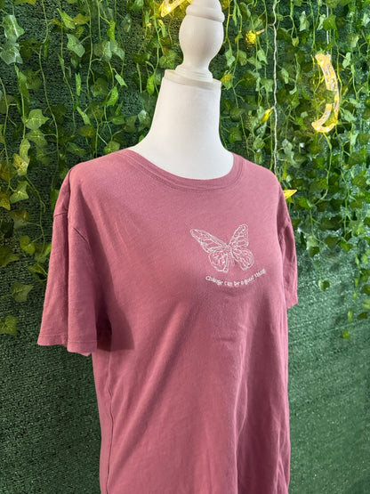 Change Can Be A Good Thing Burgundy Tee S