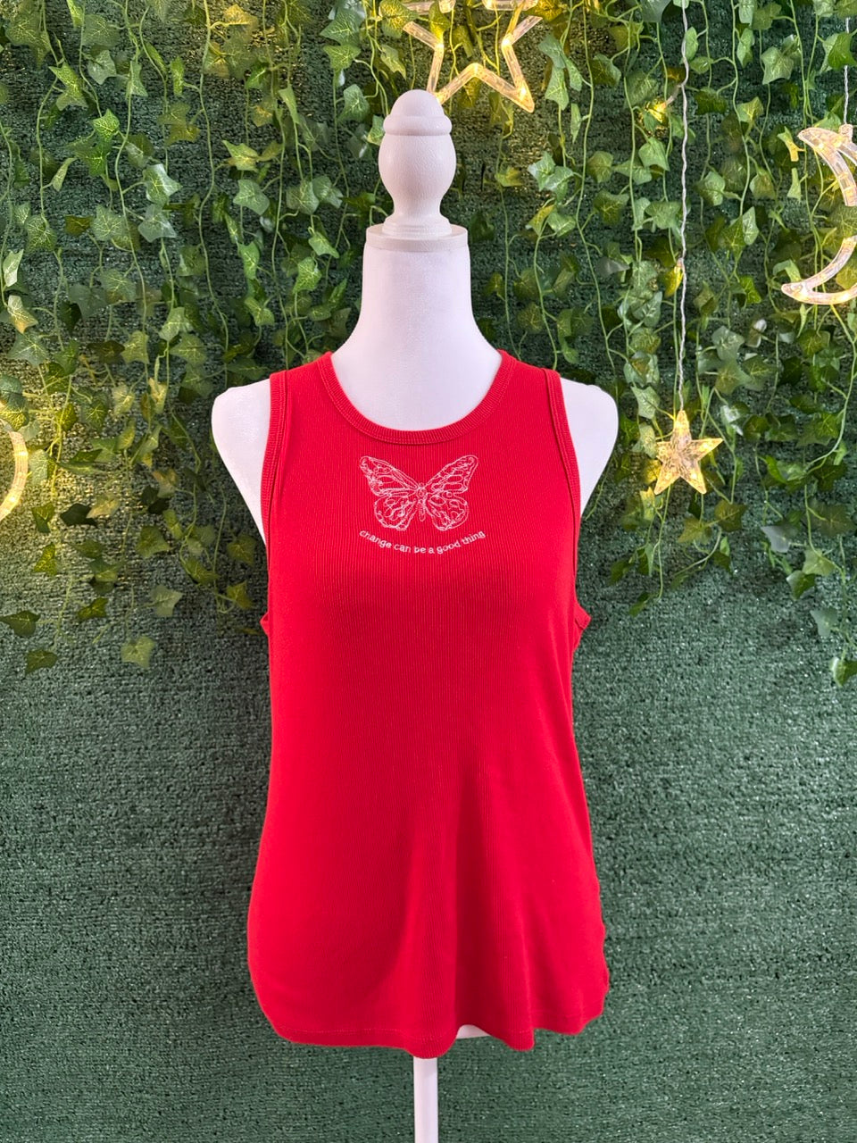 Change Can Be A Good Thing Red Tank XL