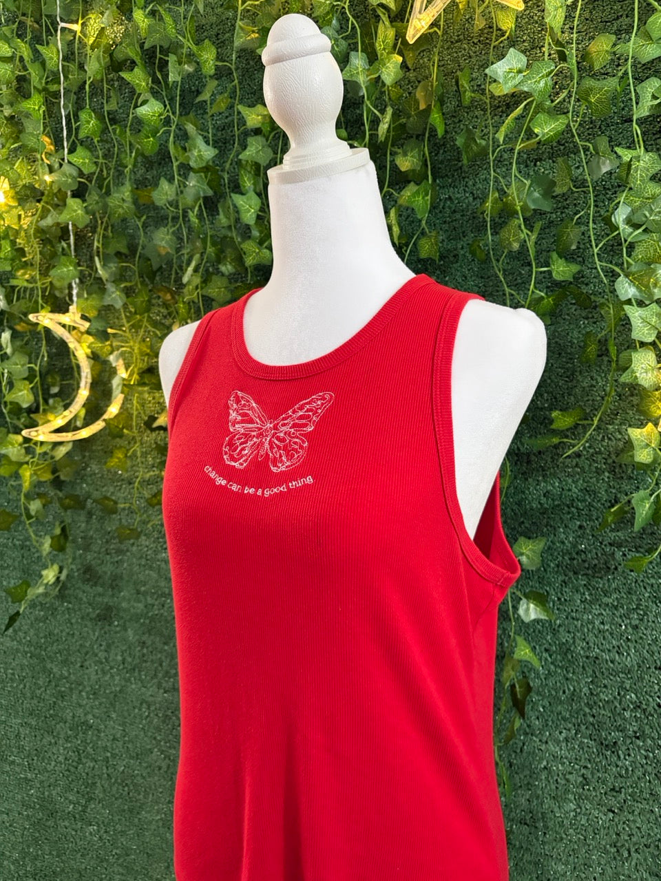 Change Can Be A Good Thing Red Tank XL