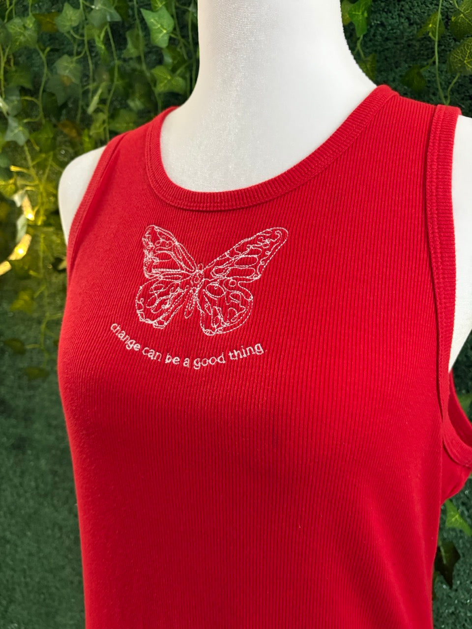 Change Can Be A Good Thing Red Tank XL