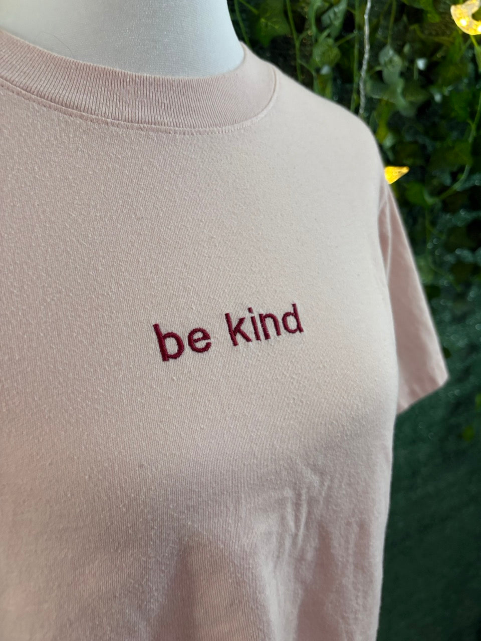 Be Kind Pink Cropped Tee XS