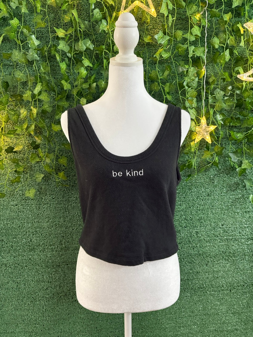 Be Kind Cropped Tank with Side Detail M