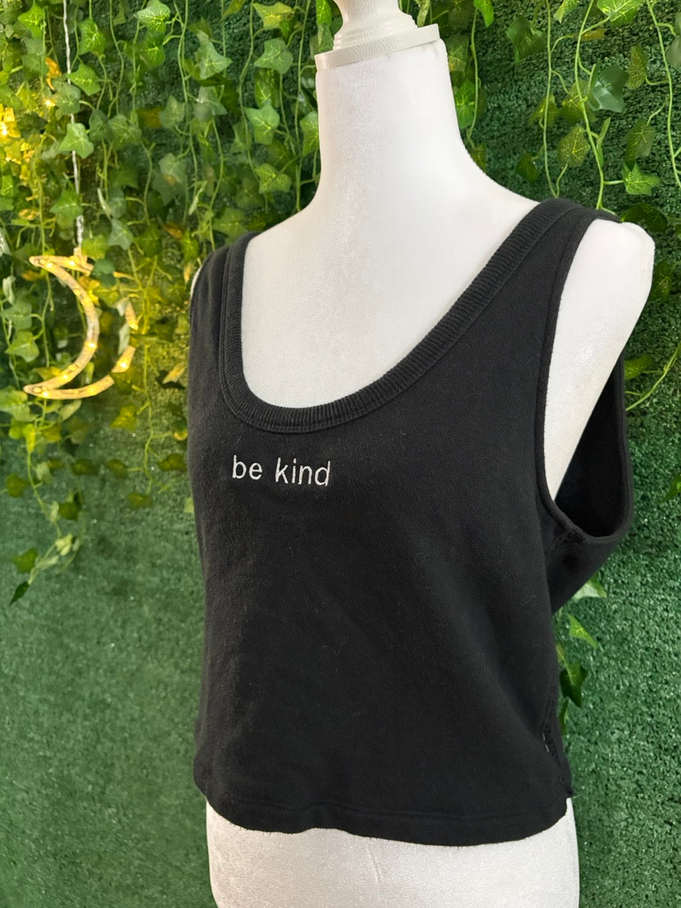 Be Kind Cropped Tank with Side Detail M