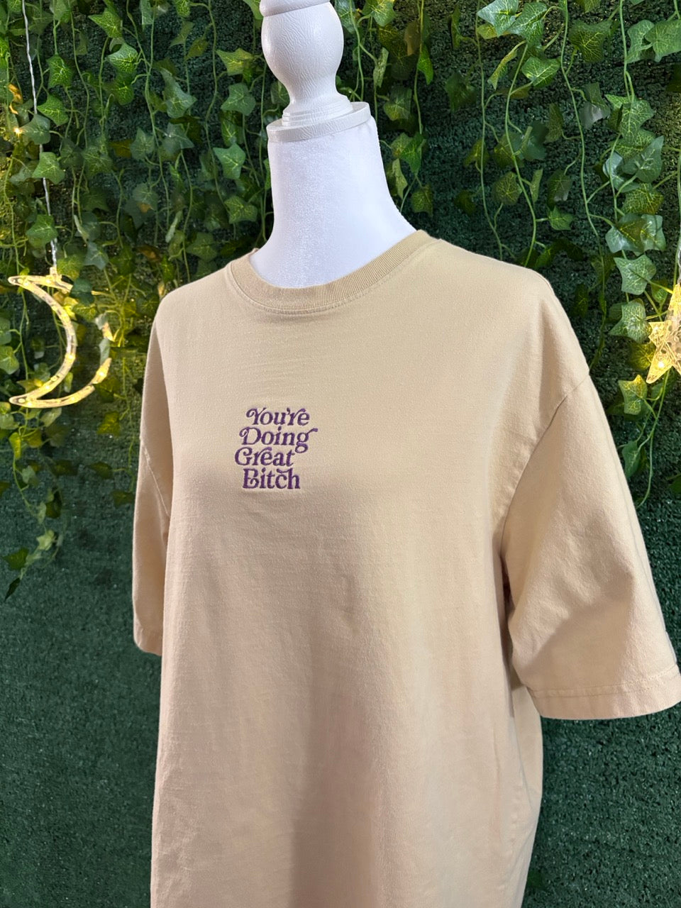 You're Doing Great Tan T-Shirt L