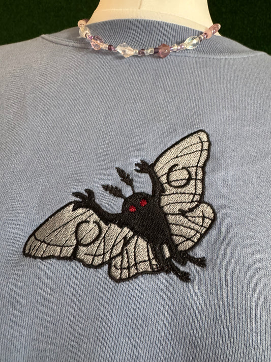 Mothman Blue Crewneck Sweatshirt S