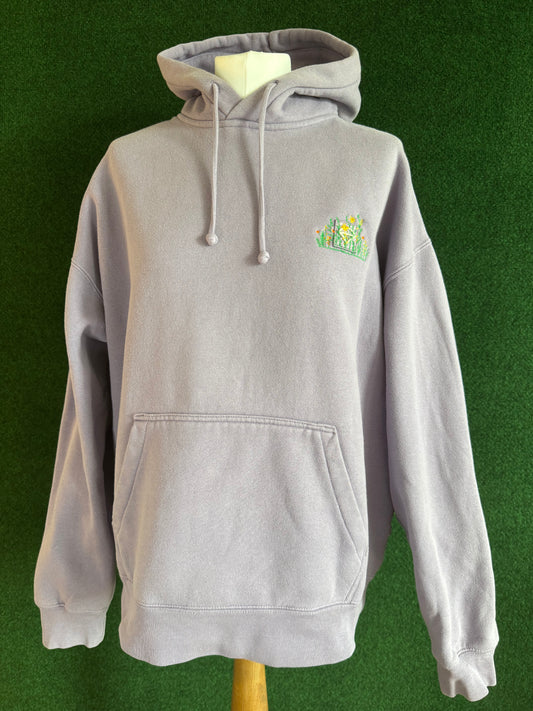 Floral Cover Up Lavender Hoodie M