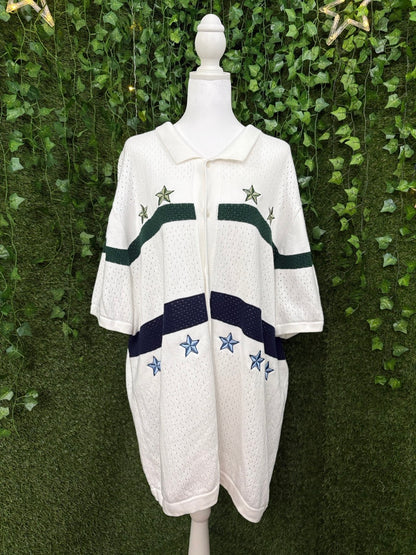 Stars and Stripes Collard Shirt XL