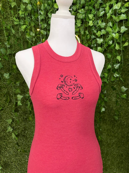 Mushrooms and Moon Tank Top XXS