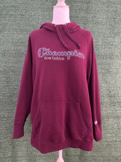 Slow Fashion Maroon Hoodie 2XL