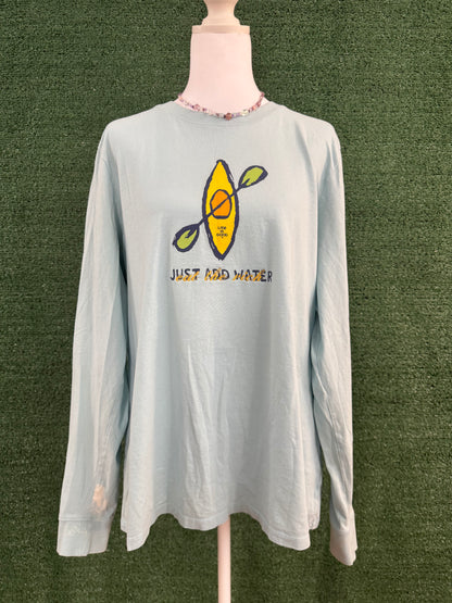Eat The Rich Blue Long Sleeve 2XL