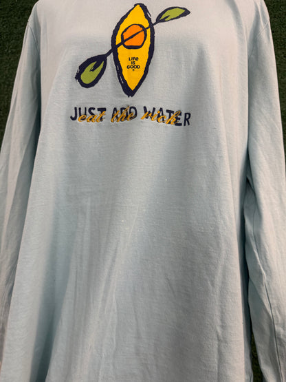 Eat The Rich Blue Long Sleeve 2XL
