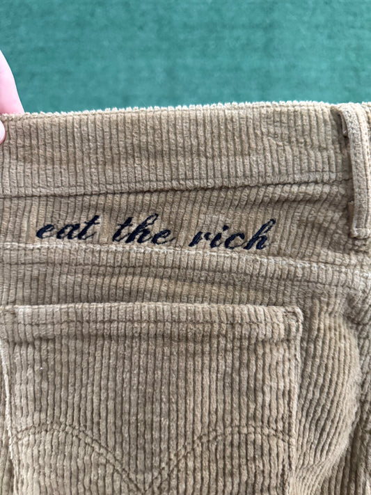 Eat the Rich Levi's Corduroy Skinny Khakis XS