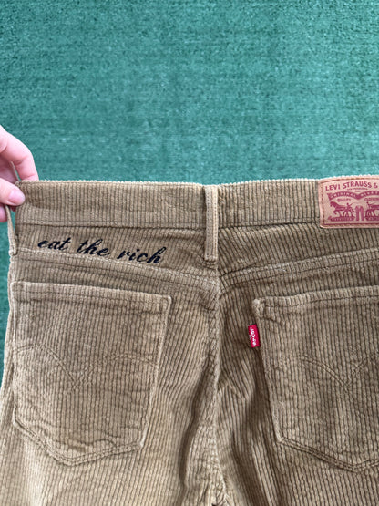 Eat the Rich Levi's Corduroy Skinny Khakis XS