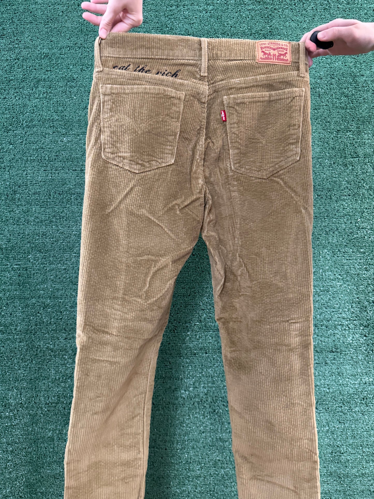 Eat the Rich Levi's Corduroy Skinny Khakis XS