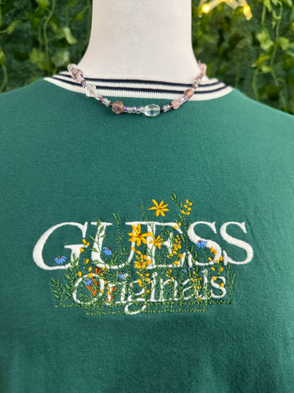 Spring Flowers Cover-up Guess Green Tee S