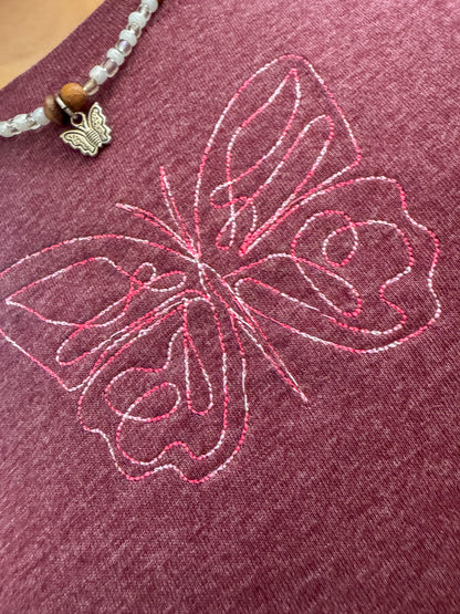 One Line Butterfly Long Sleeve L