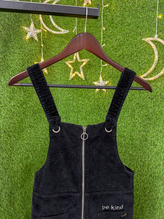 Be Kind Black Corduroy Dress XS