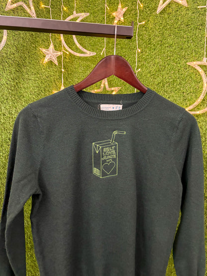 Self Love Juice Green Sweater