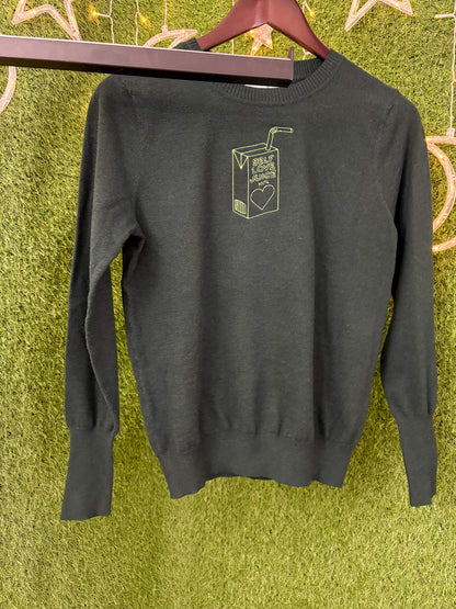 Self Love Juice Green Sweater