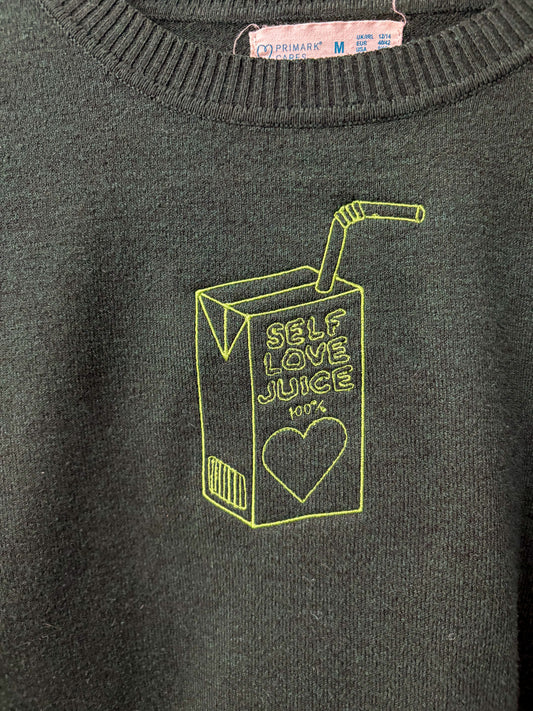 Self Love Juice Green Sweater