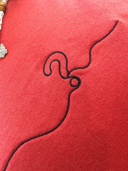 Red Question Mark T-Shirt M