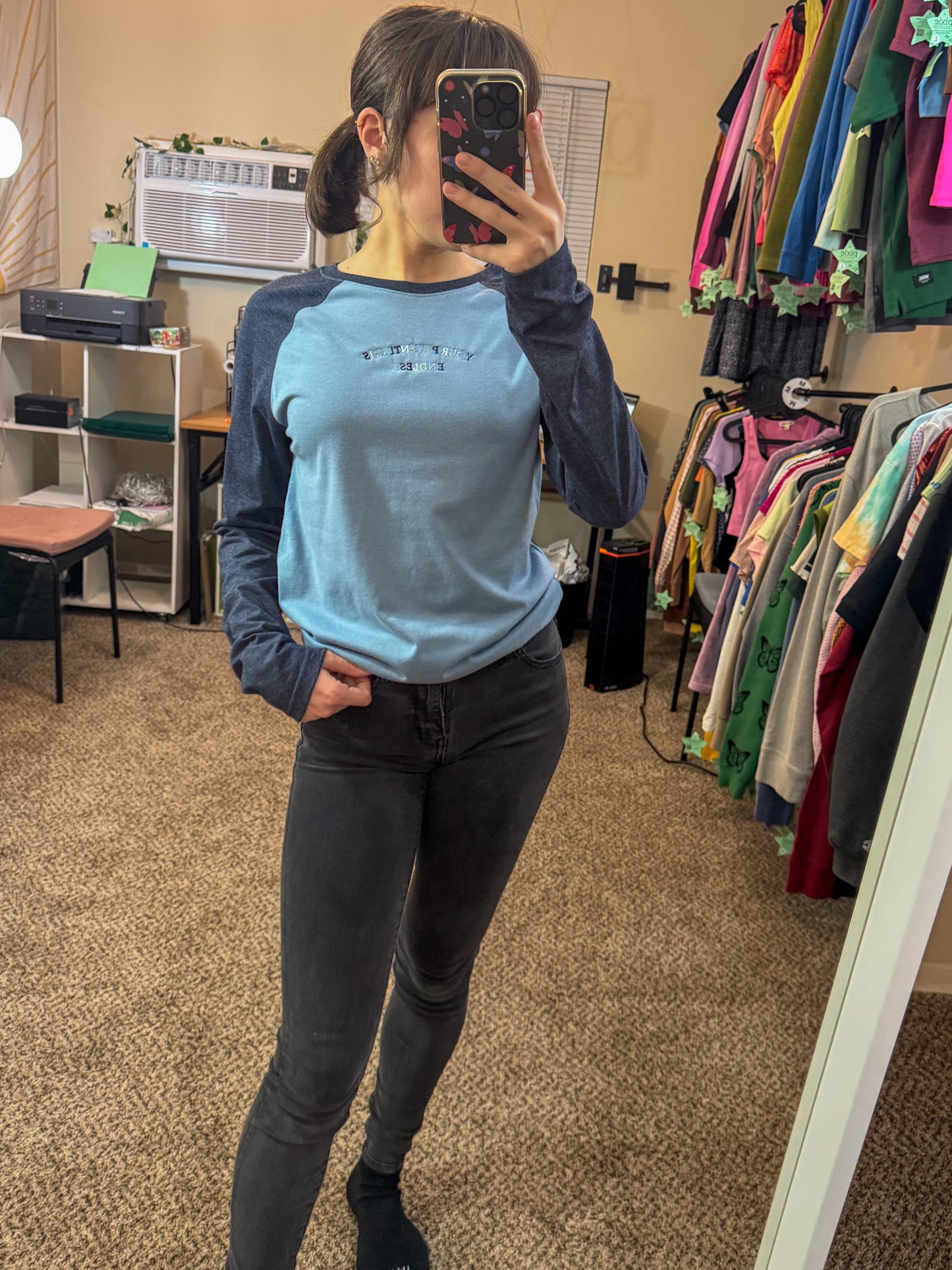Your Potential is Endless Blue Long Sleeve XS