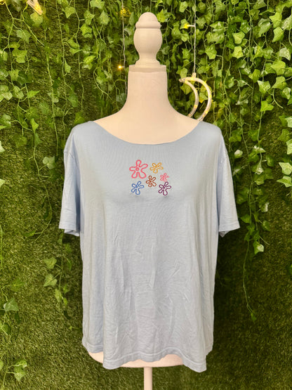 Spongebob Cloud Light Blue Tee M
