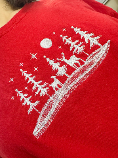 Reindeer Scene T-Shirt XL