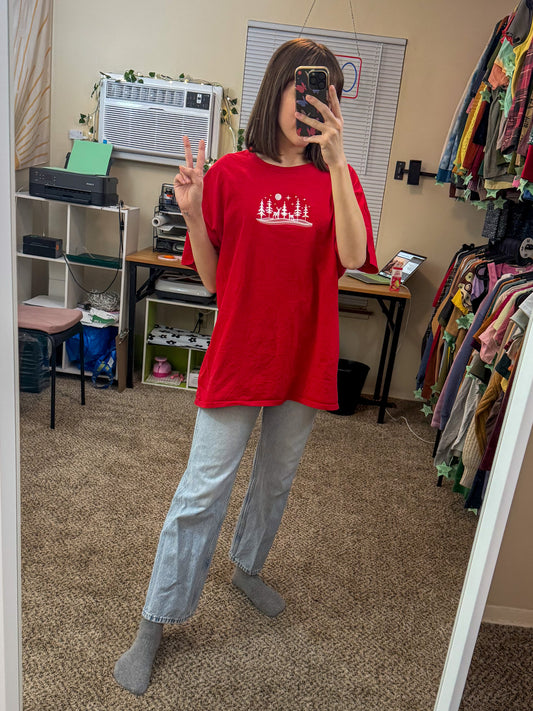 Reindeer Scene T-Shirt XL