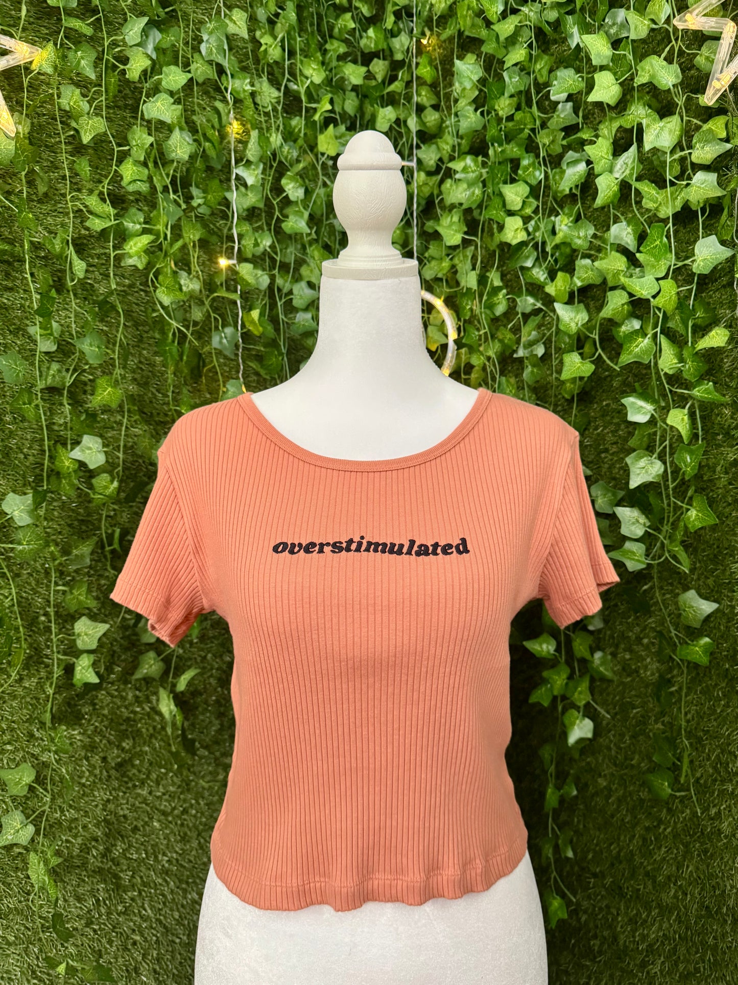 Overstimulated Ribbed Baby Tee S