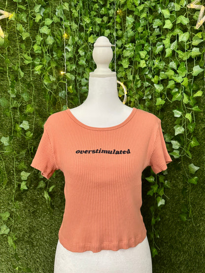 Overstimulated Ribbed Baby Tee S