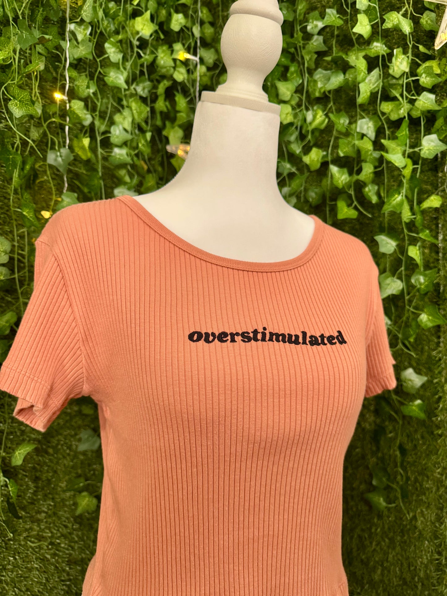 Overstimulated Ribbed Baby Tee S