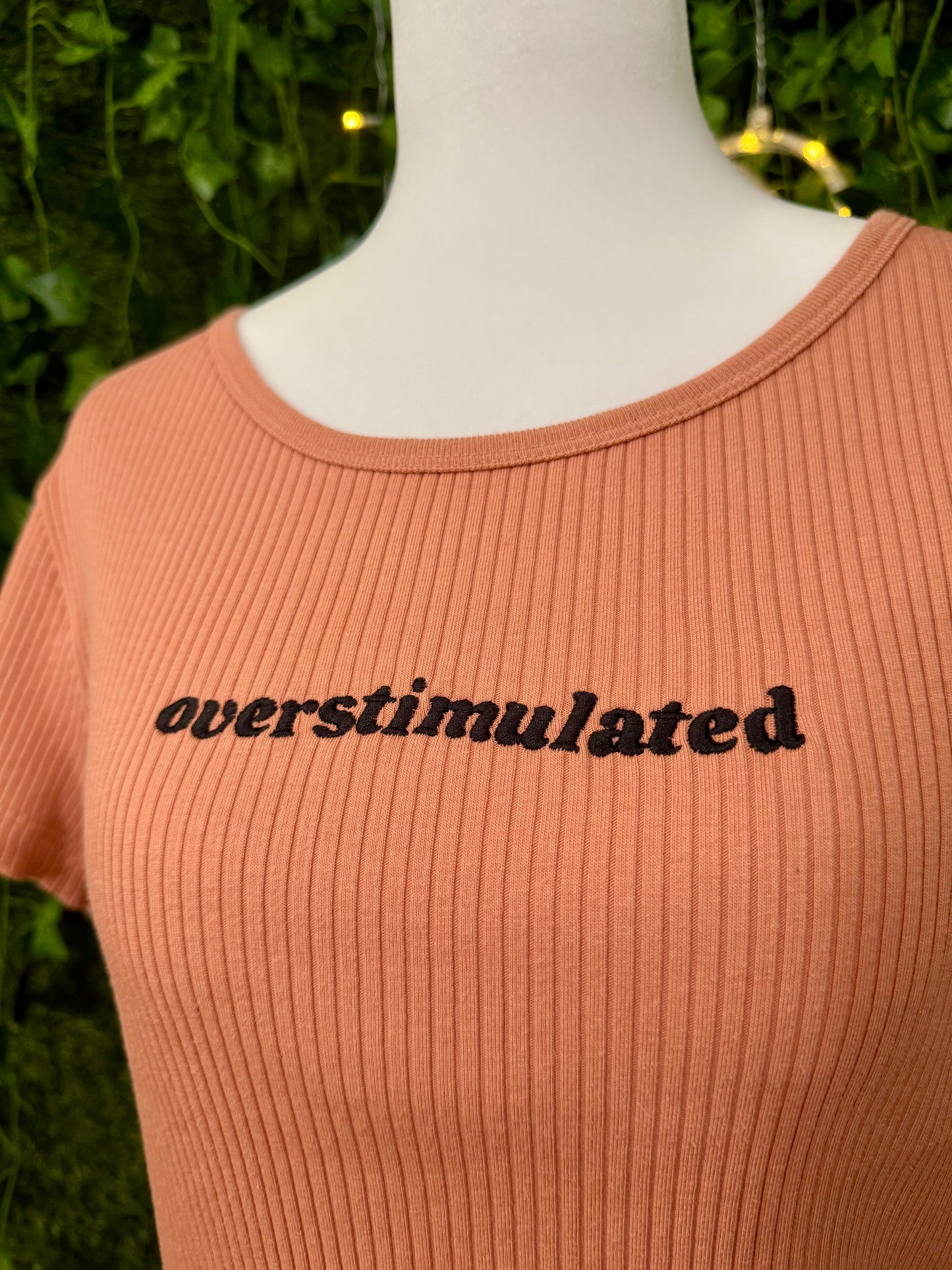 Overstimulated Ribbed Baby Tee S