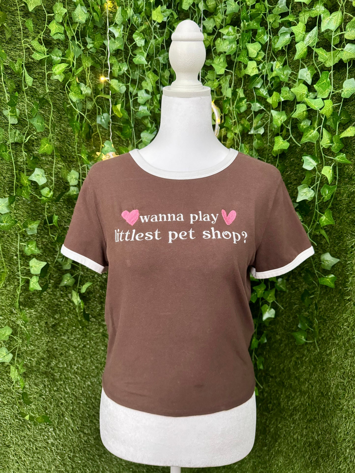 Littlest Pet Shop Brown Baby Tee L