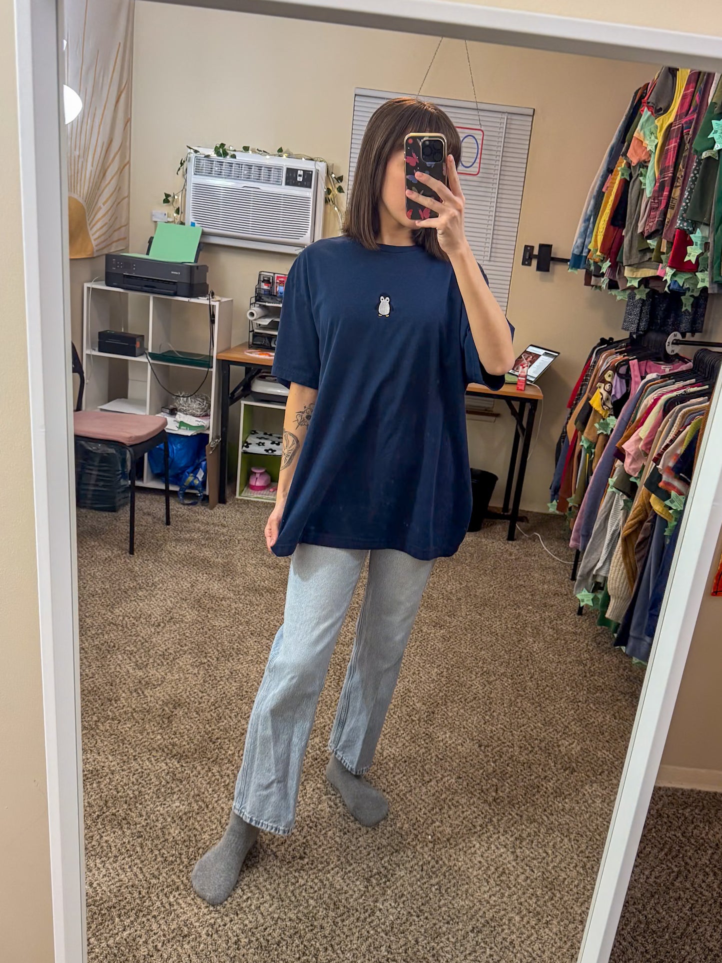 Penguin Navy T-Shirt XL