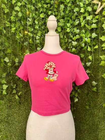 Strawberry Shortcake Pink Baby Tee M