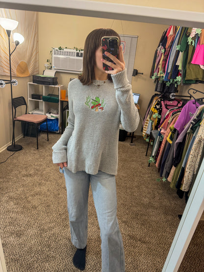 Banjo Frog Grey Sweater M