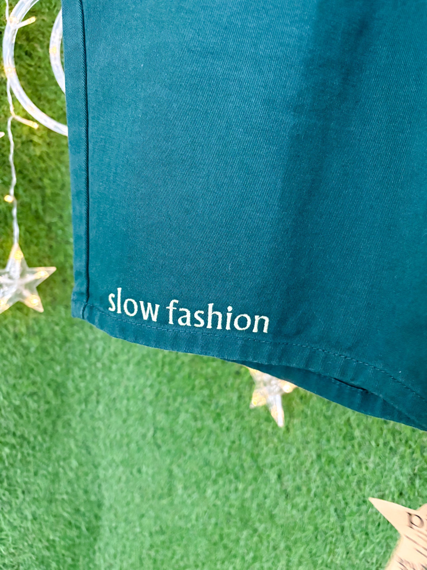 Slow Fashion Green Shorts S