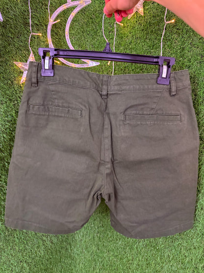 Eat the Rich Military Green Shorts S