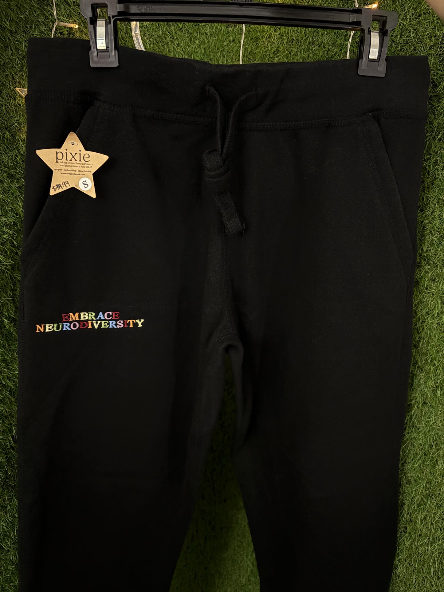 Embrace Neurodiversity Black Joggers L
