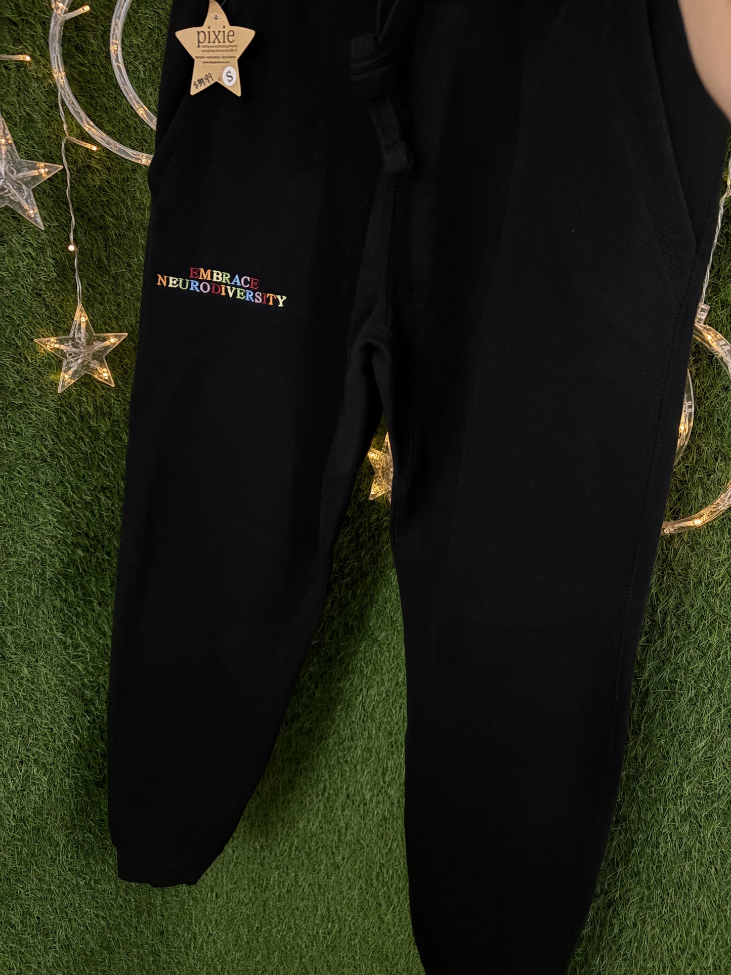 Embrace Neurodiversity Black Joggers L