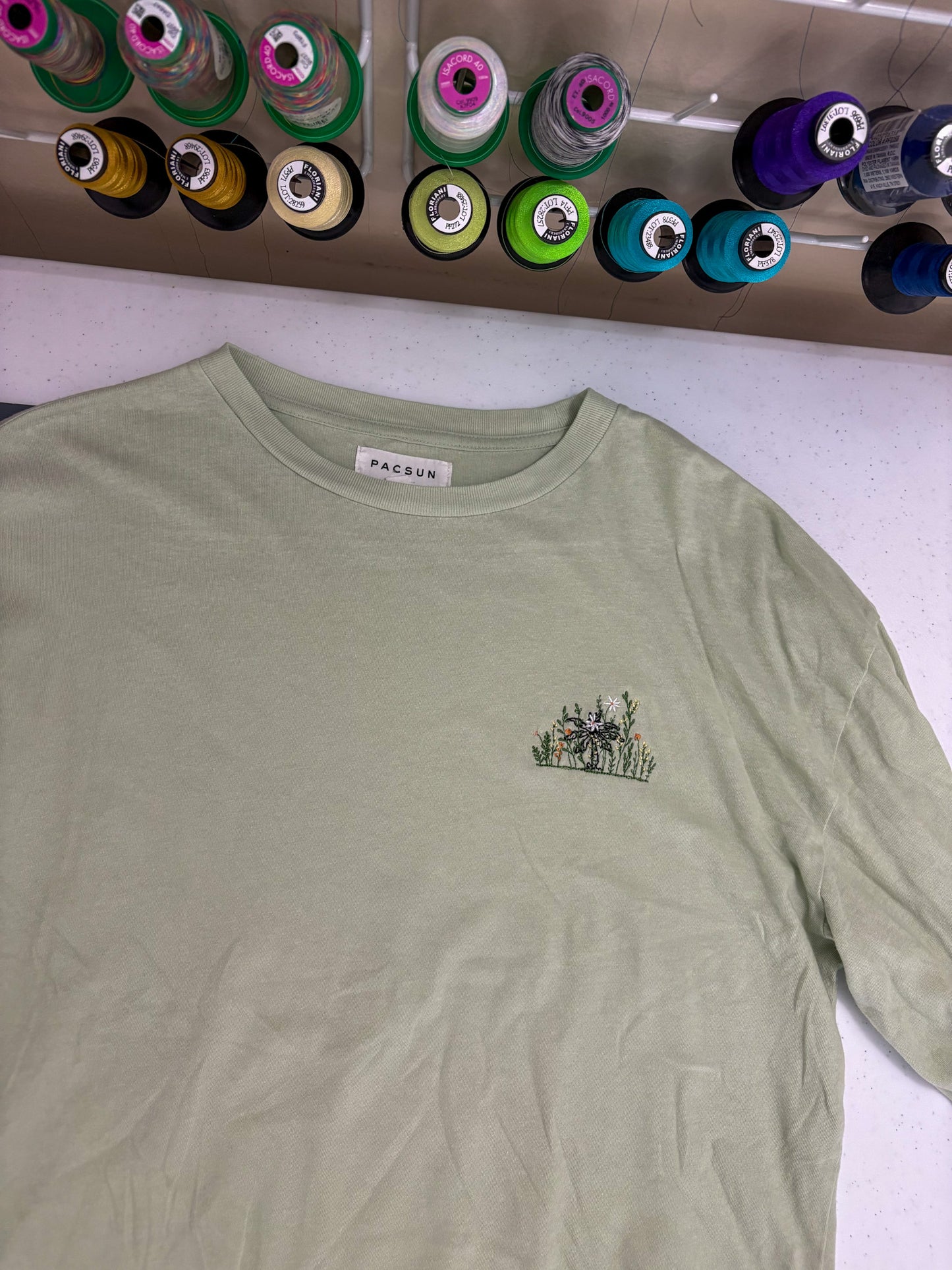 Floral Cover Up Green Longsleeve