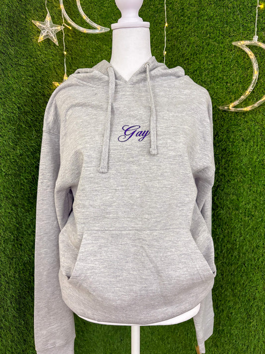 Gay Grey Hoodie S