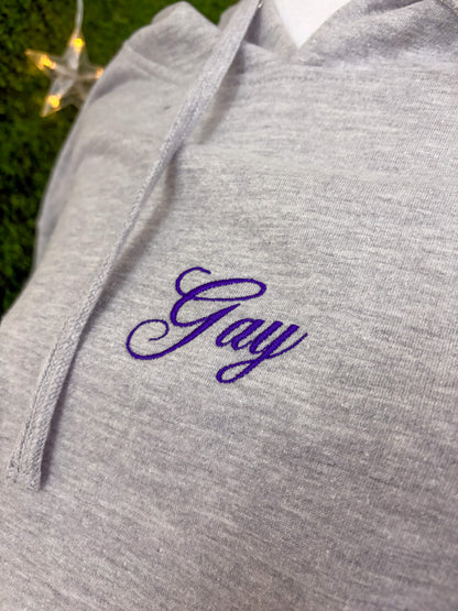Gay Grey Hoodie S