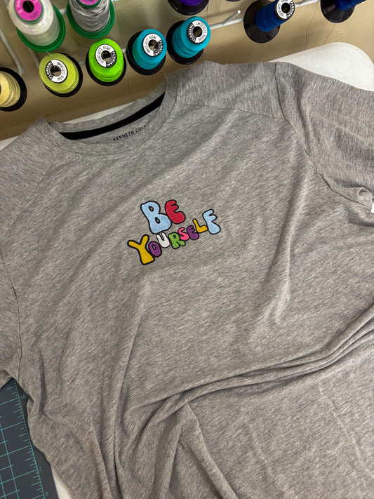 Be Yourself Grey T-Shirt M