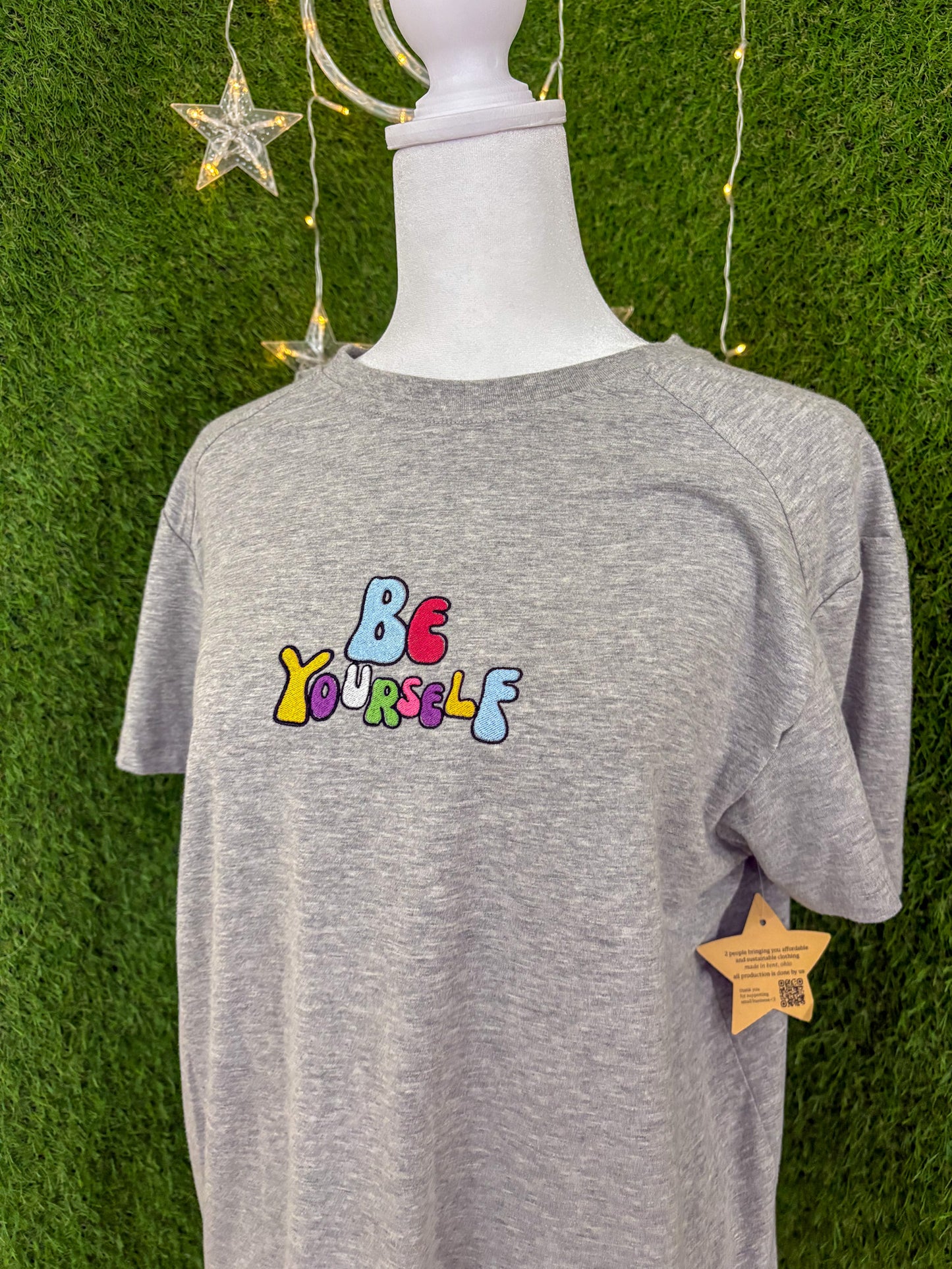 Be Yourself Grey T-Shirt M