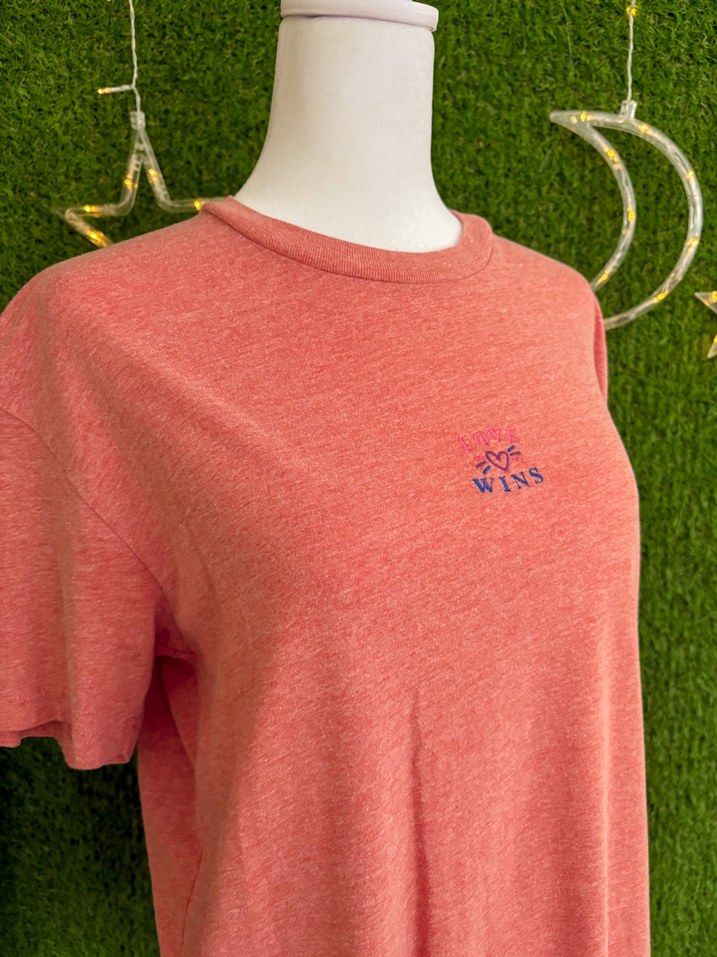 Love Wins Salmon T-Shirt M
