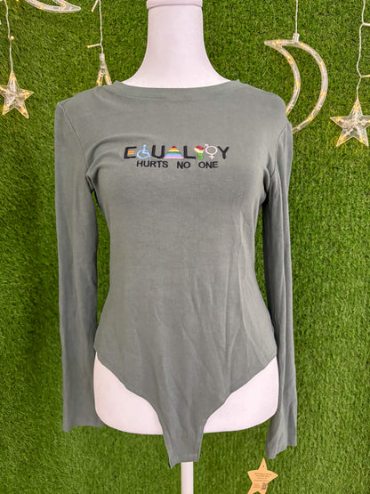 Equality Hurts No One Long Sleeve Bodysuit M