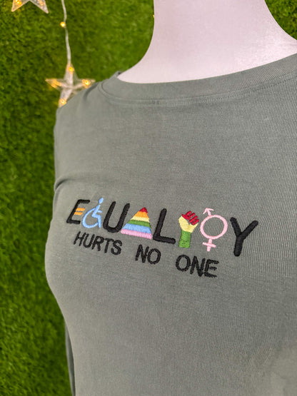 Equality Hurts No One Long Sleeve Bodysuit M