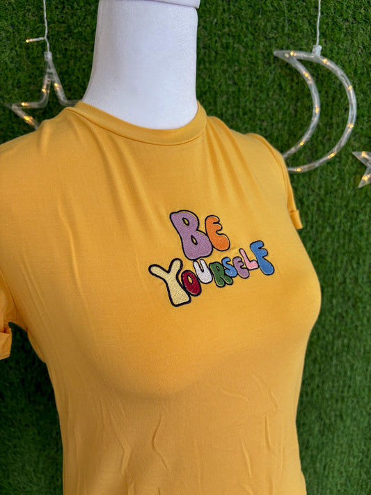 Be Yourself Yellow Bodysuit L